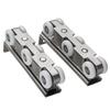 304 Stainless Steel Hardware Slide Doors Pulley,hanger Roller,hanging Rail wheels,High load-bearing,Sliding Door Track Rail