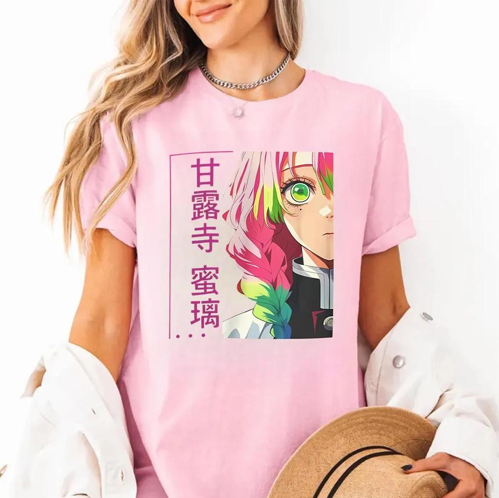 Anime Lover Demon Slayer Mitsuri Kanroji Love Pillar Unisex Tee Anime Shirt Gift Idea for Fans