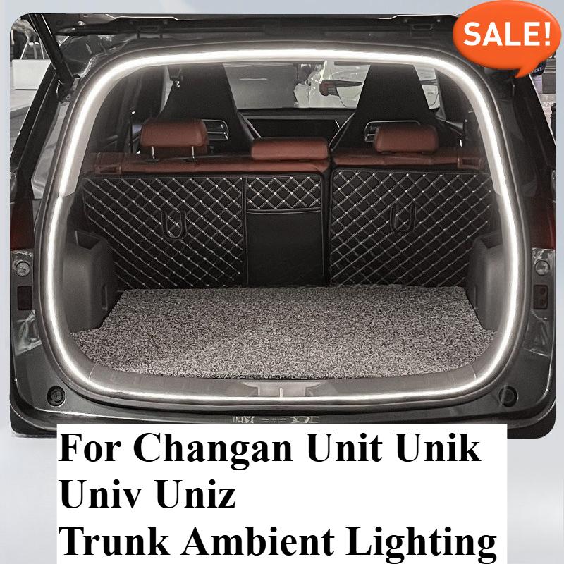 Trunk Light Ambient Lighting Welcome FlowIllumination Plug-and-Play tallation DecorativeLamps For Changan Unit Unik Univ Uniz White Full Lasting