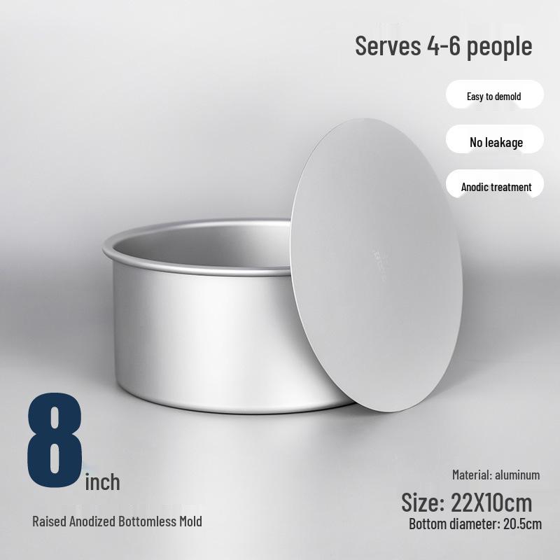 Chiffon Cake Mold Set with Removable Bottom: 4", 6", 8", 10" for Oven Use