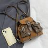 Autumn and Winter Retro Suede Backpack for Work and Commuting, Versatile Women's Travel Backpack, College Student School Bag,