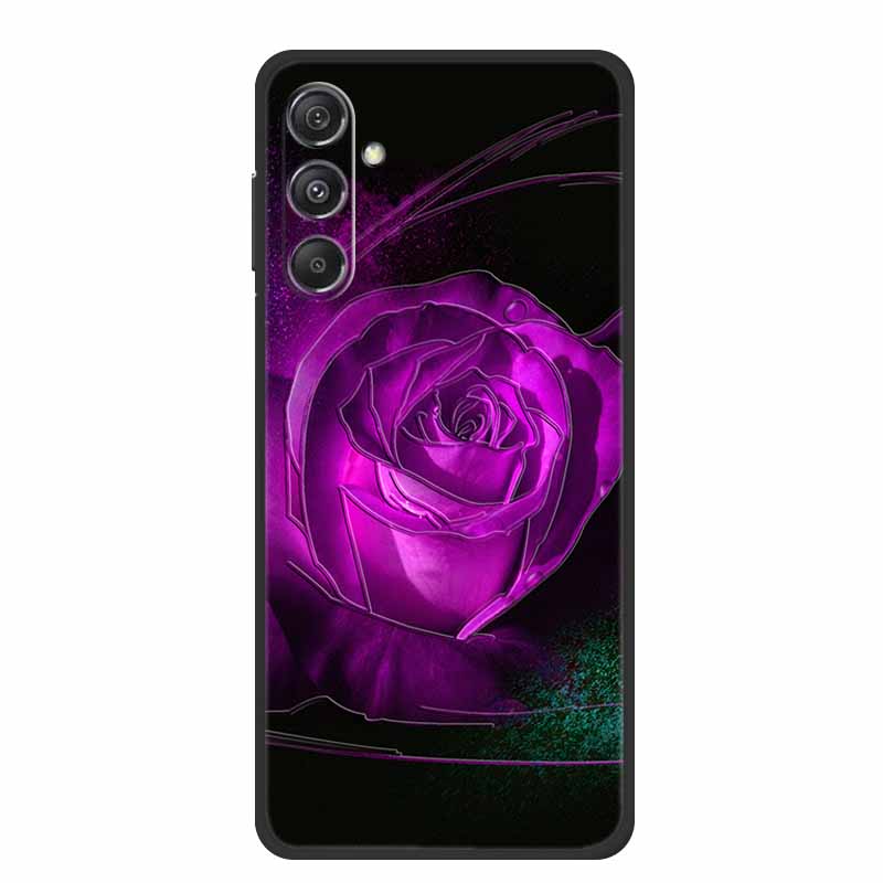 3D Emboss Case For Samsung Galaxy A16 5G Phone Case Coque Flowers Soft Silicone Back Cover For Samsung A56 A36 M16 F16 A26 Case