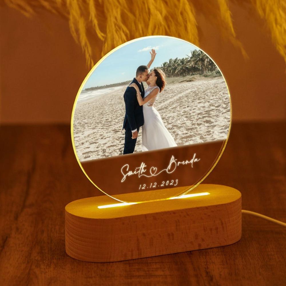 3D Custom Night Light - Photo Portrait Valentine's Day Wedding Anniversary Gift