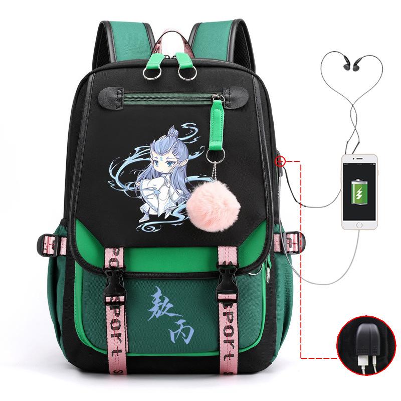 High-Value Aobingtong Cartoon Children'S Burden-Reducing Schoolbag, Primary School Junior High School Students, Large-Capacity Backpack