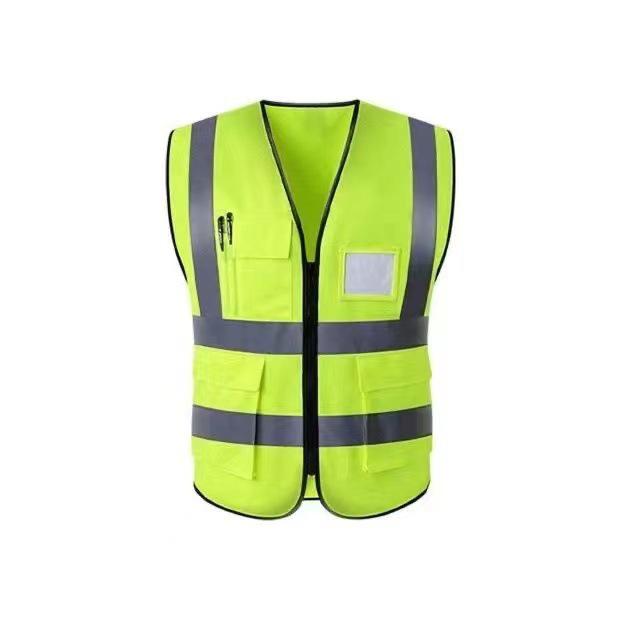 Children's Multi-Pocket Reflective Mesh Vest for Road Construction Sites