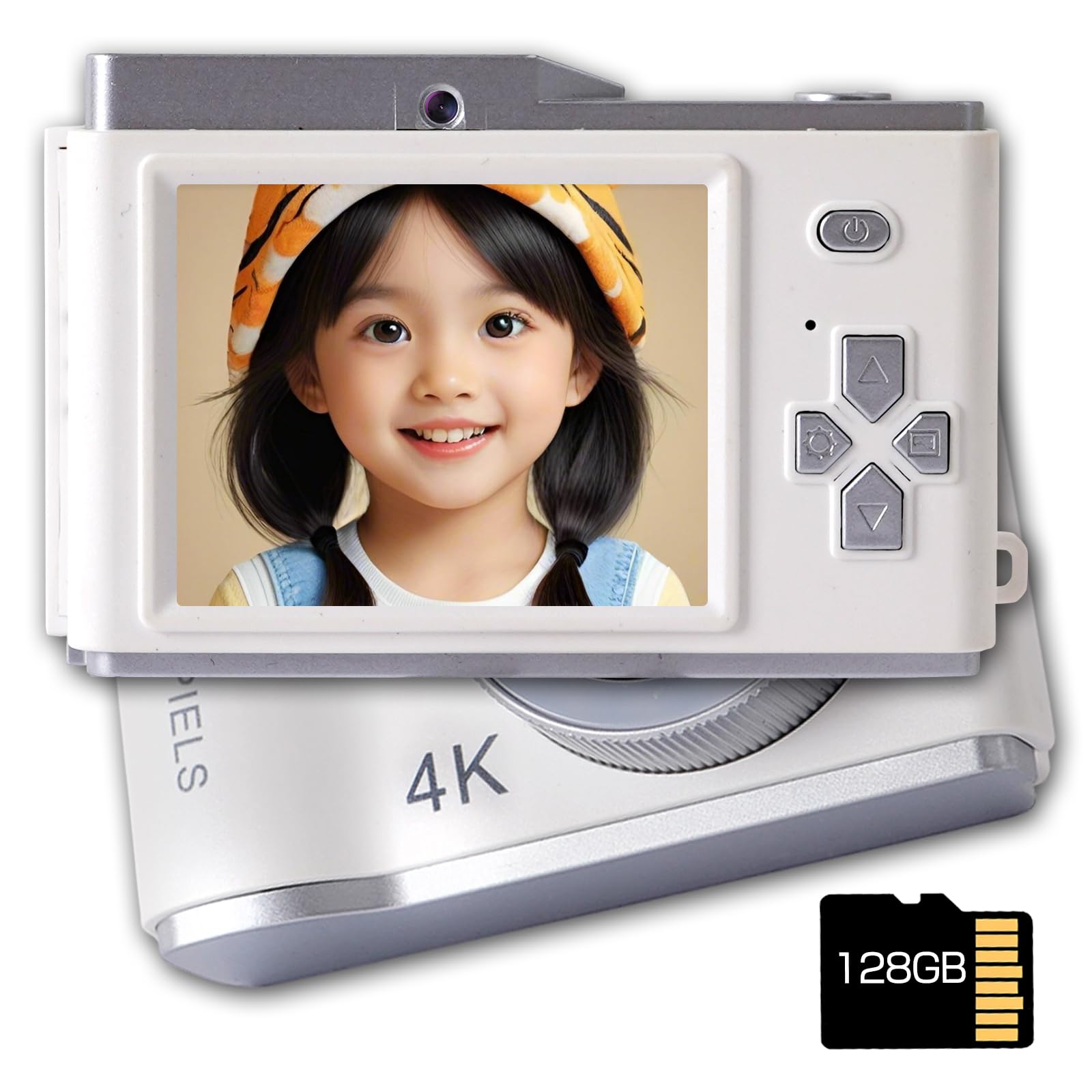 

Цифровий 4K цифровий компактний передній та задній подвійний 68 мільйонів пікселів HD 1080P відео подвійний перемикач функція селфі з одним студентом цифровий AF 8x цифровий білий