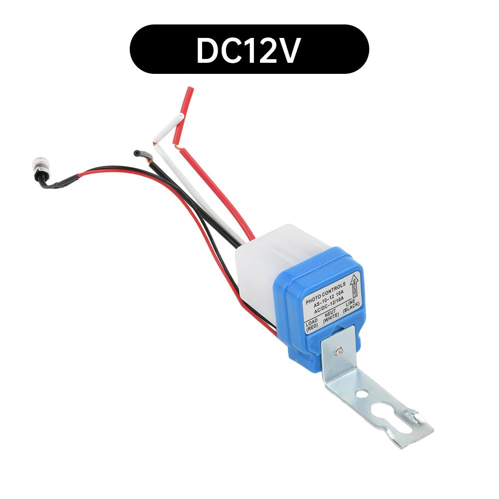 AS-10 Automatic On Off Photocell Street Light Switch 10A 12V 24V 110V 220V 50-60HZ Waterproof Photoelectric Lamp Sensor Switch
