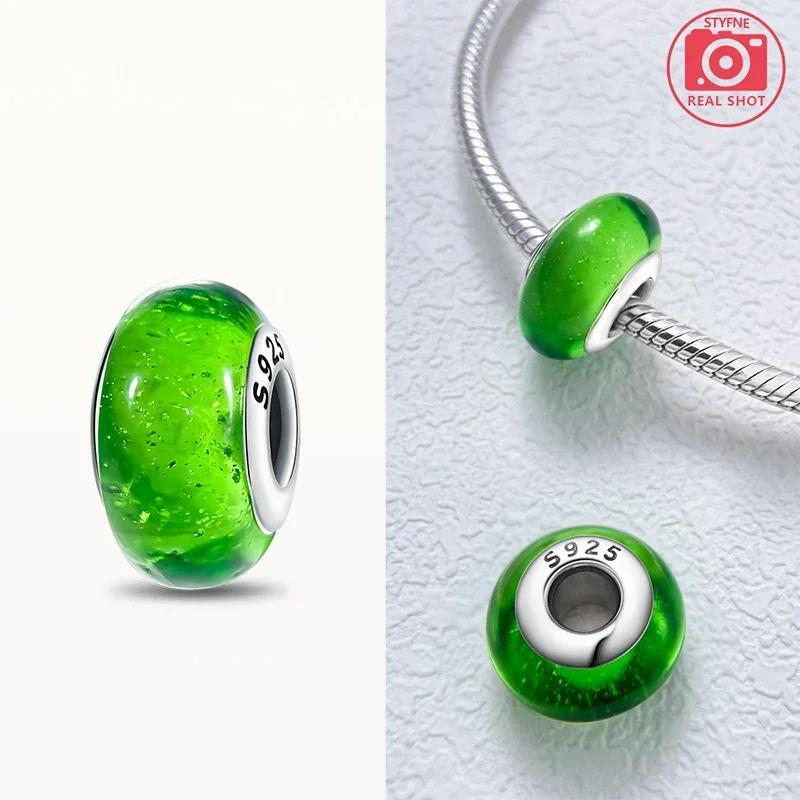 Coppereffervescence Murano Glass Original Colored Beads Fit Original Charm Bracelet Fine Jewelry Diy Giftsfor Women