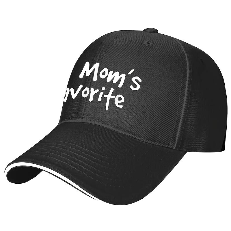 Im Moms Favorite Slogan Baseball Cap Polyester Casual Adjustable Baseball Cap for Adults One Size