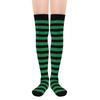 Halloween Long Striped Knee High Stocking Anime Witch Socks Women Party Costume Prop Xmas Dress Up Accessories Daily Wear Thin