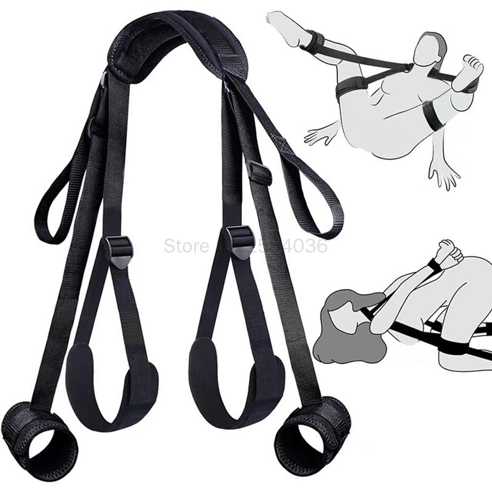 Bondage Kit  Restraints Erotic Neckcollars Handcuffs Open Leg Love Position Asist Sex Toys For Couples Women Men Adult Games