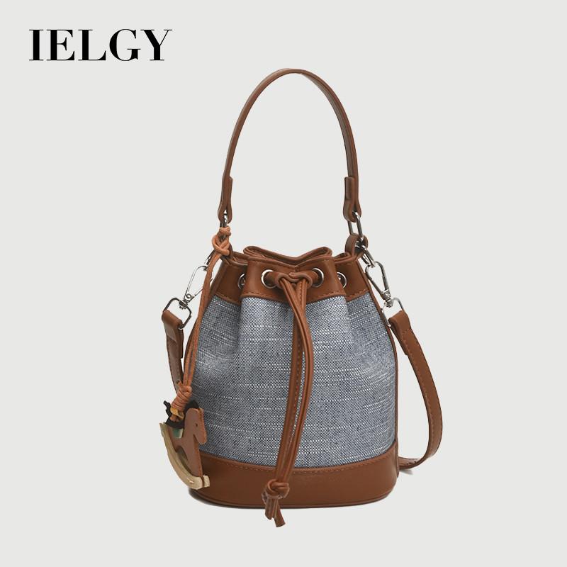 IELGY Ladies Bucket Bag Fashionable All-Match Cross-Body Can Be Carried In Hand