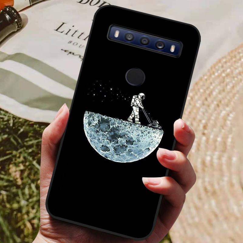 For TCL 10 SE Case Black TPU Silicon Shell For TCL 10SE Phone Cover Tcl 10se Cases T766H T766J T766U T766A Fundas Bumper Marble