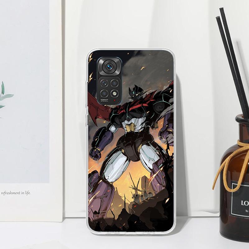 M-Mazinger Z Anime Phone Case For Xiaomi Redmi Note 13 14 12S 11S 10S 12 11E 10 Pro Plus 11T 9S 9 8T 8 7 Art Fundas Back Cover