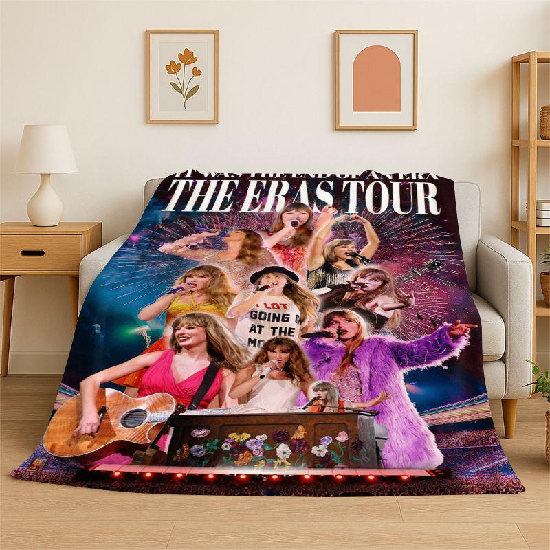 Fashion T-Taylor Singer Music Soft Flannel Throw Blanket,Cozy Blanket for Bed,Couch,Sofa,Bedroom,Living Room,Travel,Picnic kids