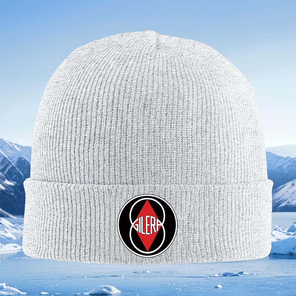 Red diamond logo white text inside Men Women Unisex Knitted Hat Beanie Pullover Cap Winter Thermal Warm Christmas Outdoor Cyclin