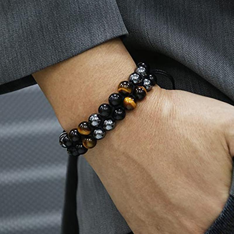 Magnetic Beads Triple for Protection Bracelet Bring Luck and Prosperity Jewelry