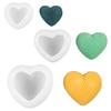 DIY 3D Heart-Shaped Silicone Mold for Valentine's Day Car Freshener, Candle, Squeeze Toy, and Decoration.