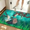 Anime A-A S-Silent V-Voice Floor Mat Soft Flannel Floor Mat  Suitable for Entryways, Living Rooms, Bedrooms, and Bathrooms