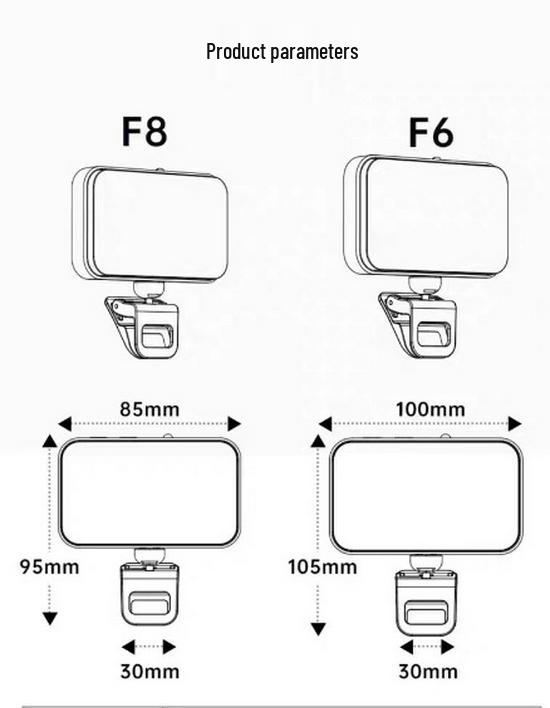 Portable Mobile Phone Selfie Fill Light for Photography and Live Streaming