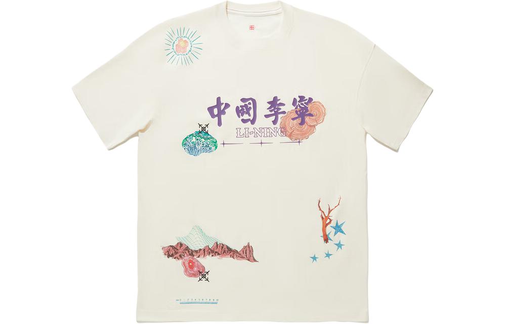 Футболка мужская LiNing x ZHONGRAN Цвет: экрю AHSU263-2 L