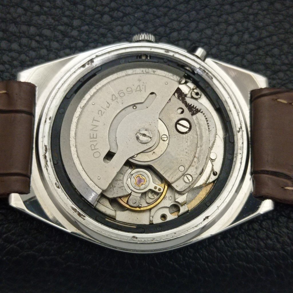 Orient CRYSTAL AUTOMATIC VINTAGE JAPAN 46941 MENS ORIGINAL DIAL WATCH A703338-1 R213b-a703338