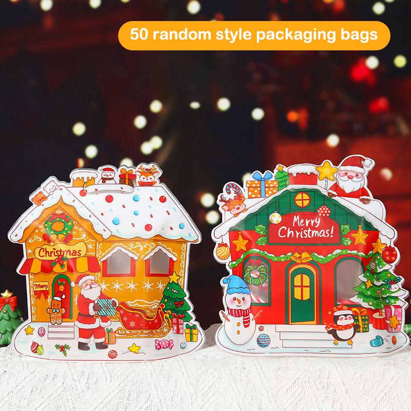 Christmas Igloo Gift Packaging Bag Holiday Gift Bag Christmas Eve Candy Biscuit Packaging Children'S Handheld Gift Bag