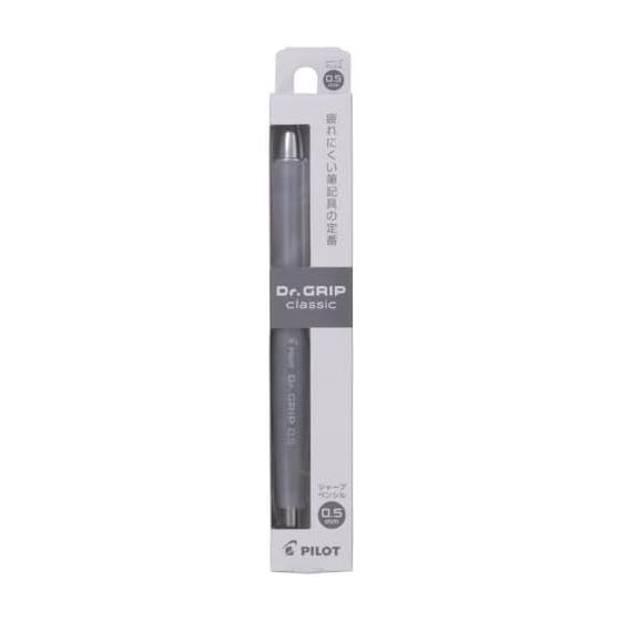 PILOT Dr. Grip Classic Mechanical Pencil, 0.5mm, Ice Gray (HDG50RIGY) - Ergonomic, Shake-to-Write Mechanism for Comfortable, Non-Stop Writing