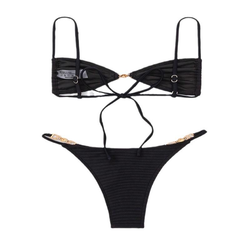 2025 European & American Style Women's Sexy Three-Point Bikini Swimwear Set