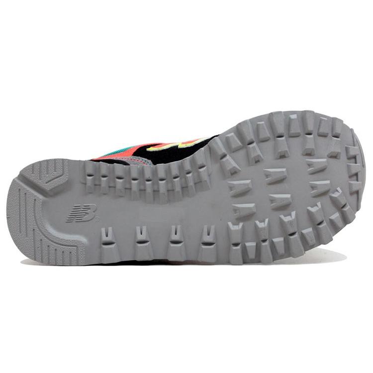 New Balance 574 'Black Neon Orange' Women's