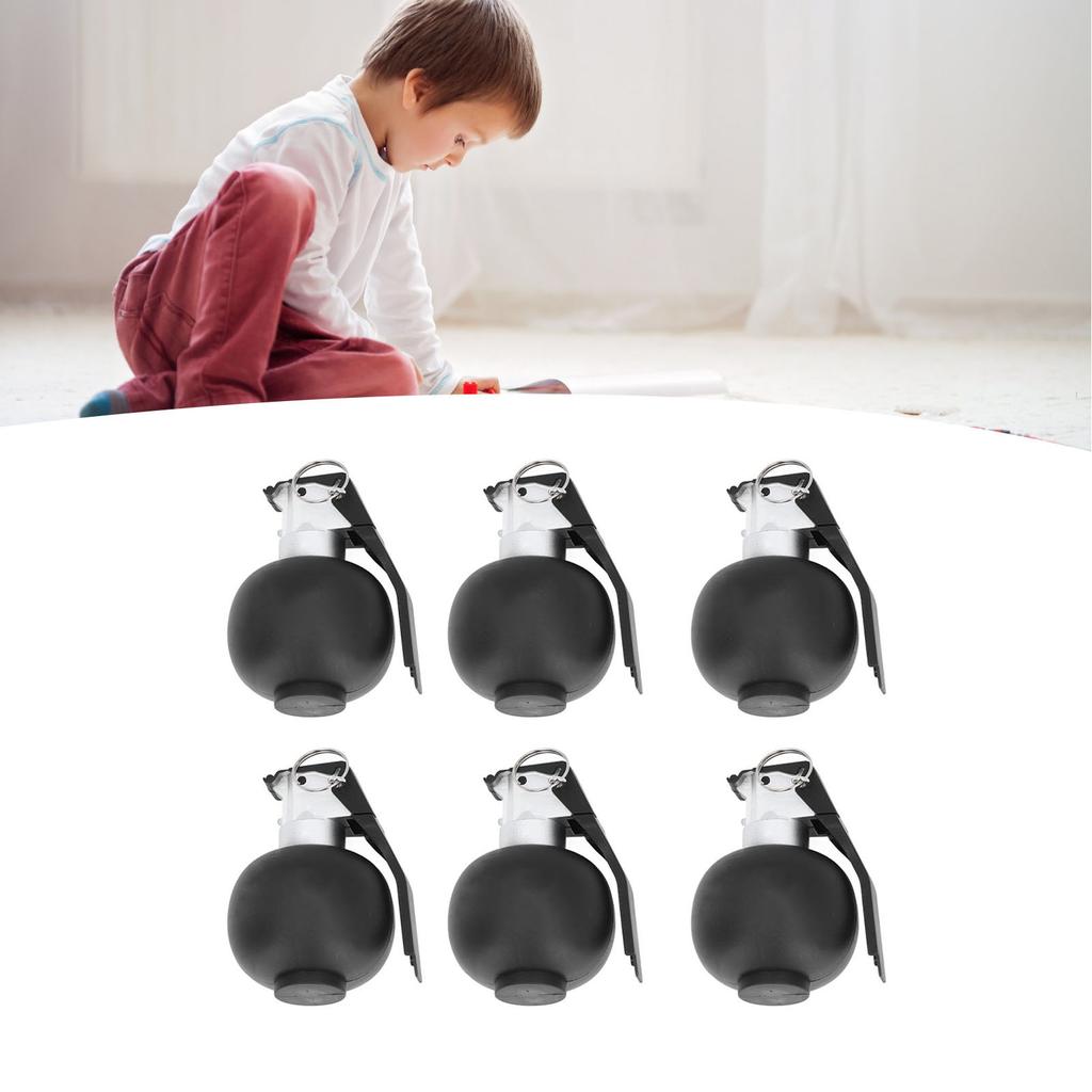 6PCS Kids Hand Grenades Toy with   Sound Light Effect Role Playing Props Fake Grenade Toy