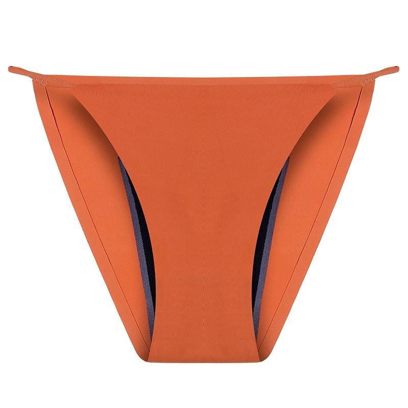 Plus Size Leak-Proof Ice Silk Period Thong for Women