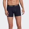 adidas Stretch Boxer Briefs 3-Pack Men Underwear Navy-Blue FS8394
