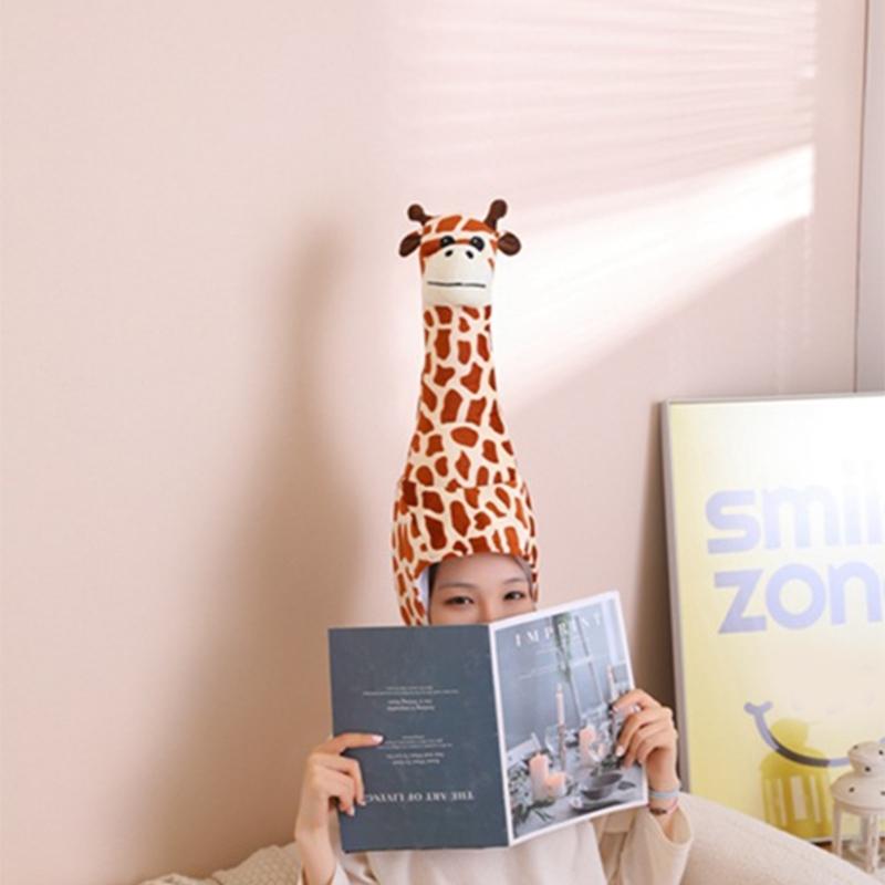Verjaardagsfeest Viering Giraffenkostuum Hoed Cartoon Hoofddeksel Rollenspel Verkleed Hoed
