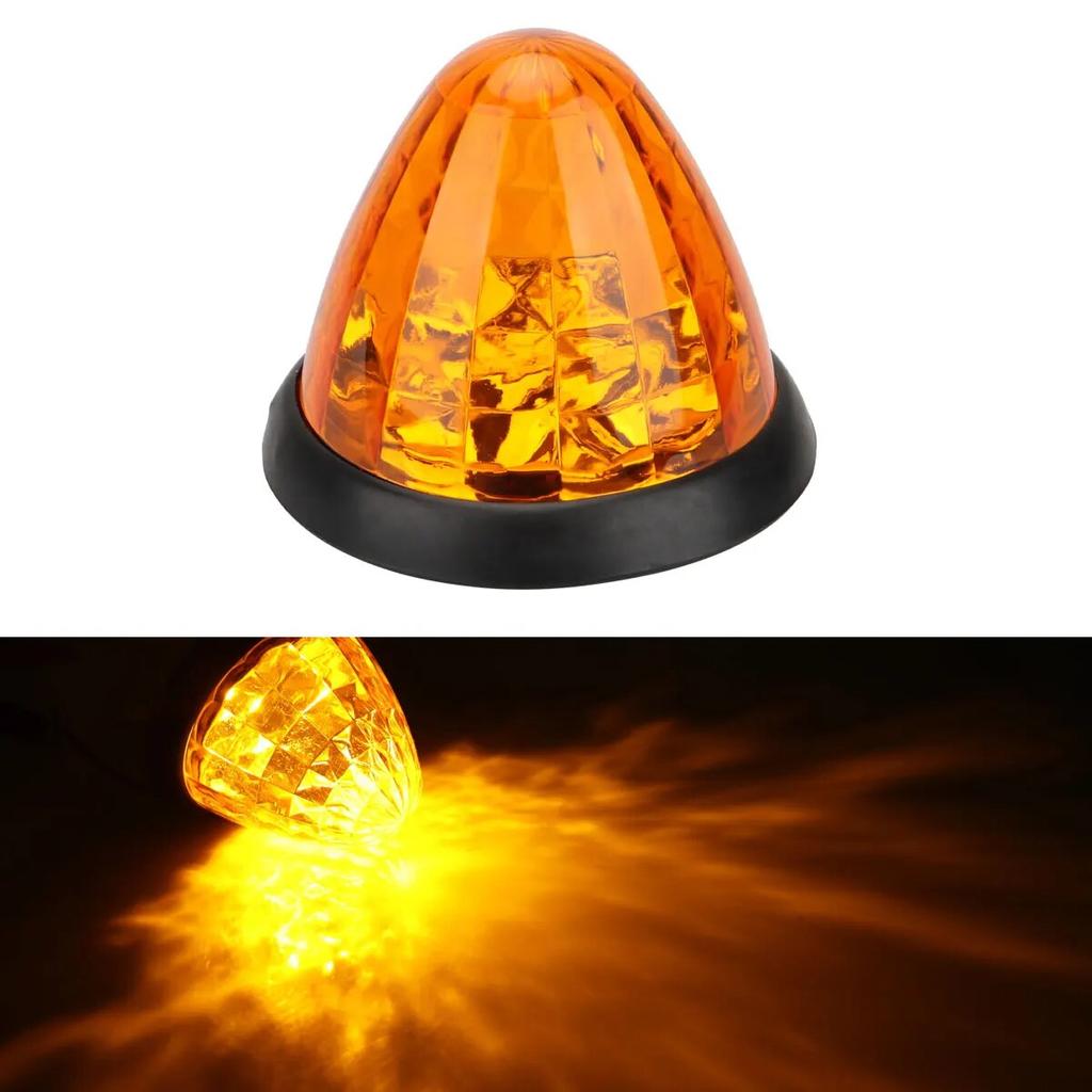 1pcs 12V 24V Car Side Marker Light Conical External Dome Light Clearance Side Marke Signal Tail Turn Indicator Warning Light