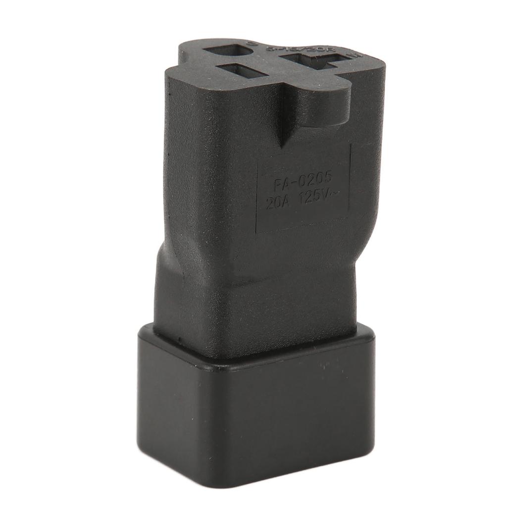 IEC320 C20 to Nema 5‑15 20R Power Adapter 20A 125V C20 to 5‑15 20R AC Power Adapter