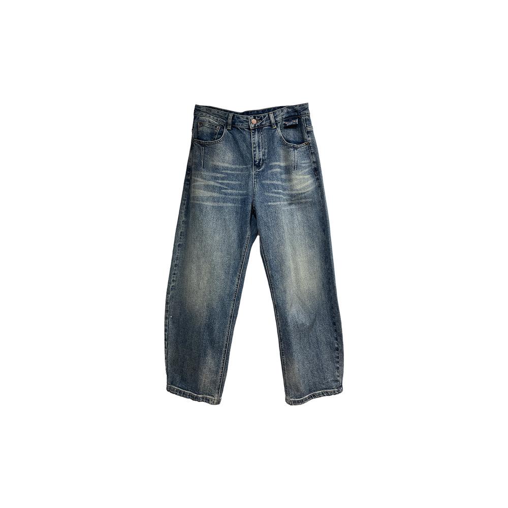 2026 Summer Street Style Women s Straight Leg Jeans CX9626 M синий