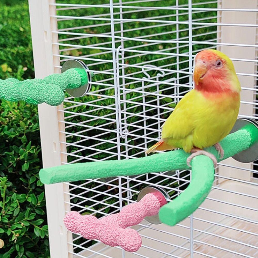 Non-slip Bird Standing Perches Stick Resin Bird Chew Rod Bird Grinding Claw Stick Budgie