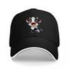 Süße Kuh Cartoon Figur Baseballkappe Schwarz Verstellbarer Hut für Erwachsene Modisches Tier Design Unisex Streetwear Accessoire