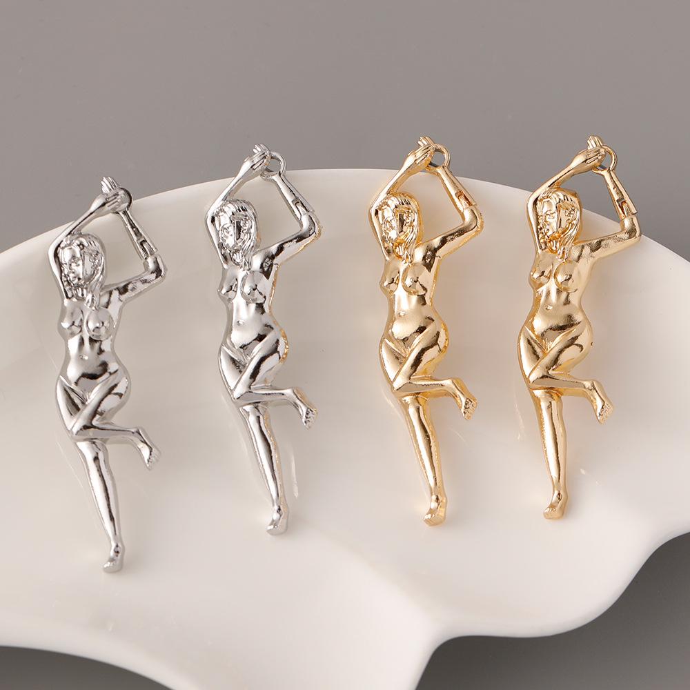 Stylish Art-Inspired Alloy Earrings for Women - European and American Flair