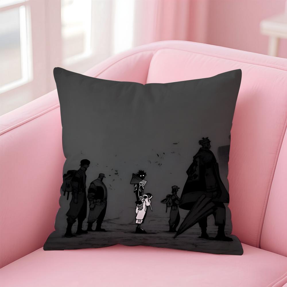 manga gritty GGachiakuta Cushion Cover Pillowcase Short Plush Invisible zipper Room Sofa Cushion Cover