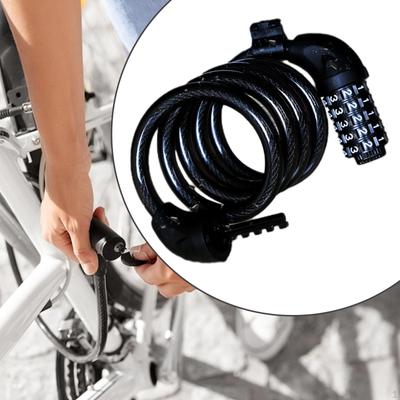 Combination Bike Lock Bicycle with Mounting Bracket,3.9ft Long Cable Lock,Security