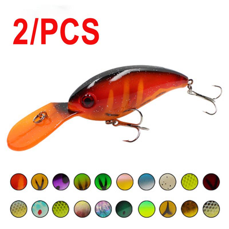 

2/PCS New Rock Bait 10cm/13.9g Hot Plastic Minoluya Bait Fishing Jigging Lure (Random)