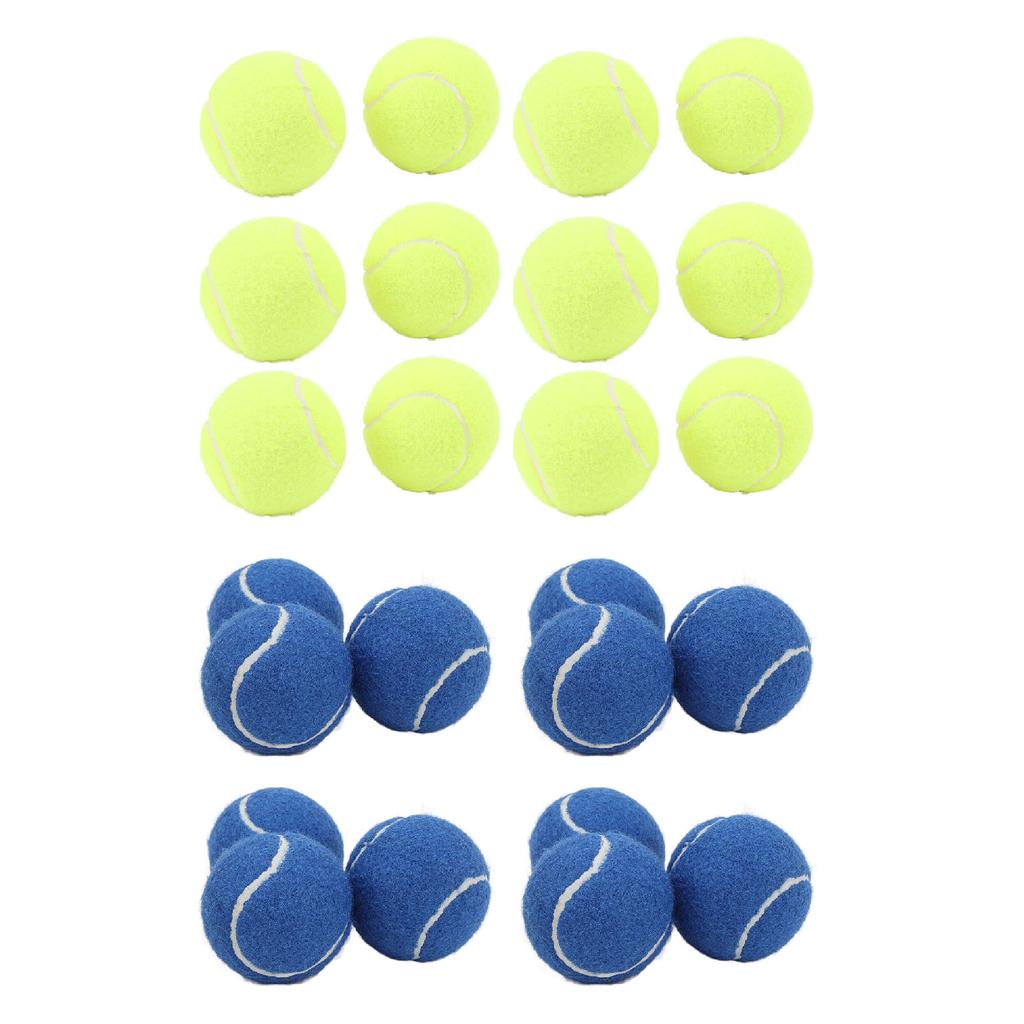 12 Pack Tennis Balls Rubber Felt Pressure Training Tennis Balls Practice Balls with Storage Bag for 