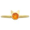 Marie-Helene De Taillac 22KYG Fire Opal Little Cat Ring 0.15ct Ring Ring 7 goldUsed