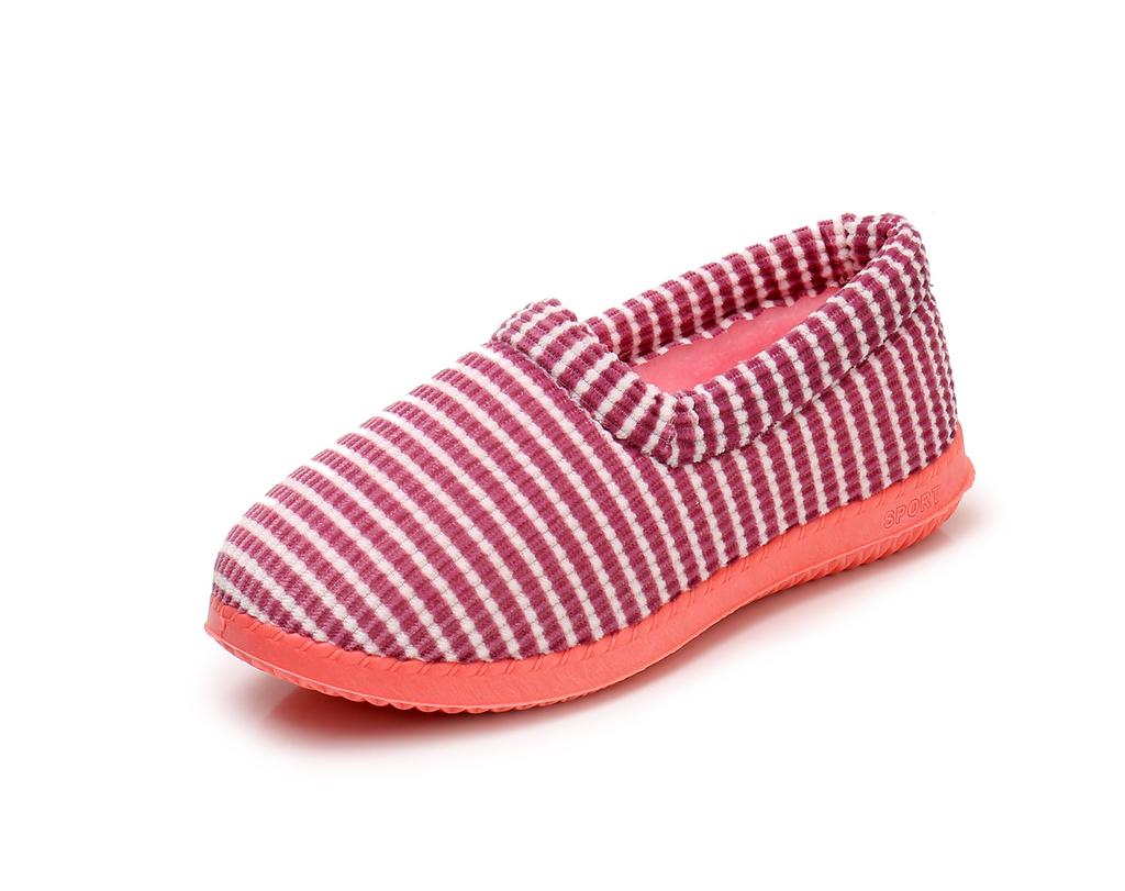 Winter cotton slippers women's old Beijing cloth shoes indoor bag heel plush home non-slip and warm low-top mother model durable