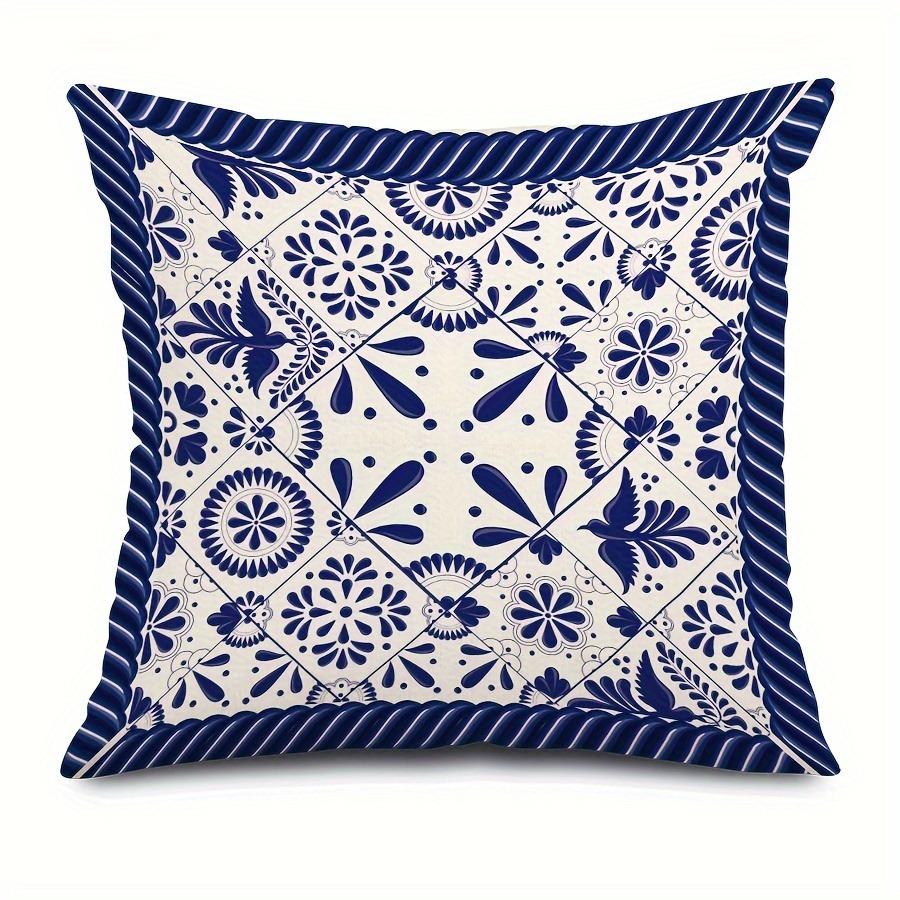 American Elements Pattern Home Decorative Pillowcase Living Room Sofa Polyester Cushion Cover With Zipper