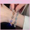 Geometric Square Cz Gold Plated Bracelet For Women Fashion Jewelry Gift