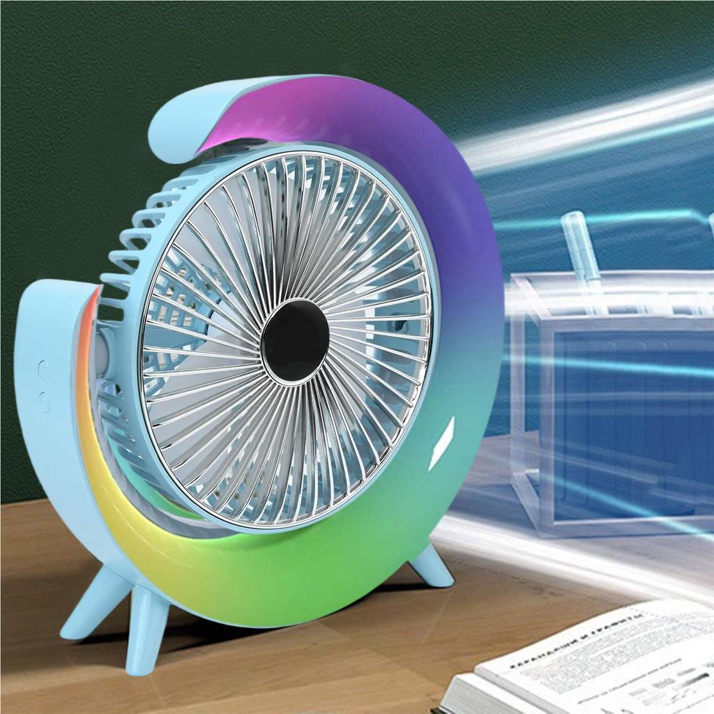 USB Rechargeable Mini Fan Featuring Adjustable Tilt and Silent Operation Perfect for Desktops and Outdoor Activities