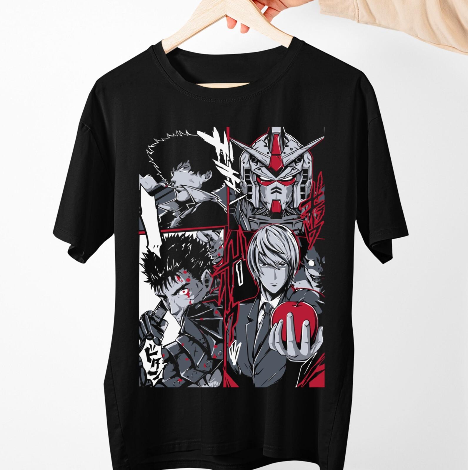 cowboy bebop Berserk dead note new T-Shirt Mens Womens Tees Top anime manga gundam M